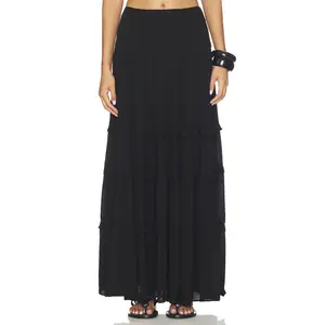 MORE TO COME Harlow Maxi Skirt in Black