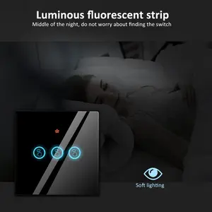 Wireless Touch Switch without Wiring | Battery Model · Can Stick Anywhere · Strong Signal · Low Power Consumption · Flame Retardant Material