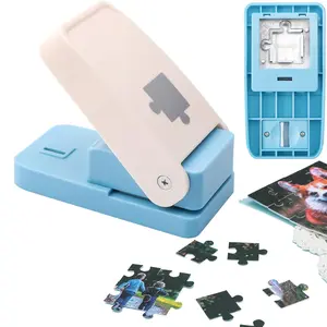 Puzzle Punch DIY Jigsaw Puzzle Piece Cutter for Personalized Jigsaw Puzzle Custom Photo Puzzle Customized Puzzle Making Tool Puzzle Game (Cerulean Blue)