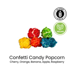 Fruity Rainbow Candy Popcorn | Vegan | Gluten Fre