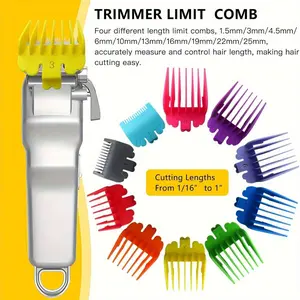 Hair Clipper Guide Comb, 10pcs/set Multifunctional Electric Clipper Limit Combs, Professional Hair Styling Tool for Salon & Barber