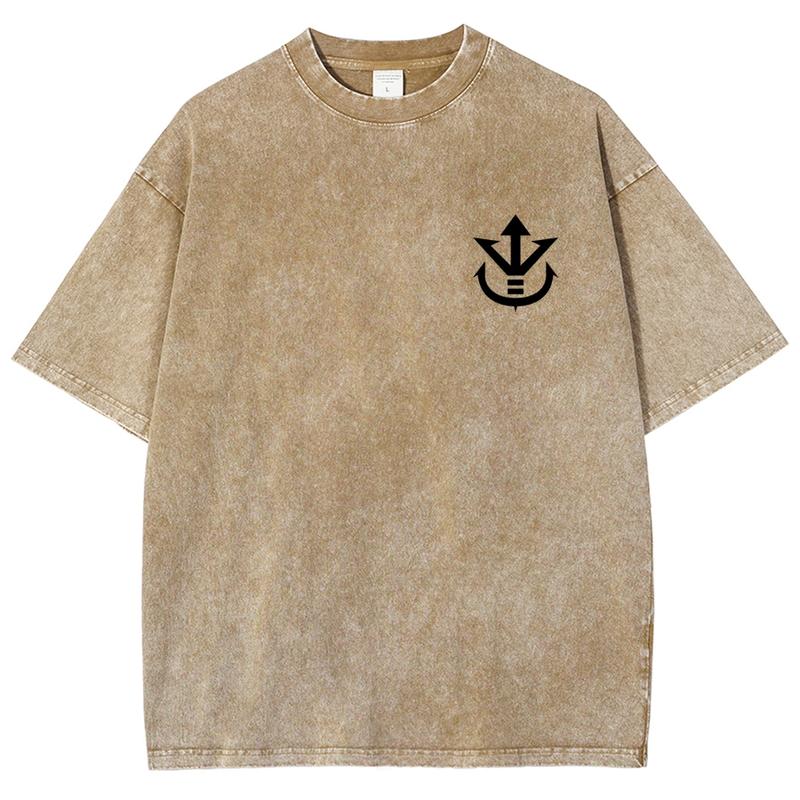 Dragon Ball DBZ Vegeta Anime Washed Graphic Tees Funny Japanese Cartoon Distressed Shirt 90s Vintage Streetwear Unisex Summer Gift