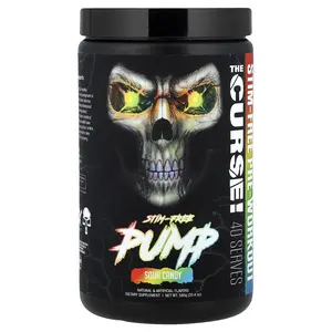 JNX Sports Stim-Free Pump, Pre-Workout, Sour Candy, 20.4 oz (580 g)