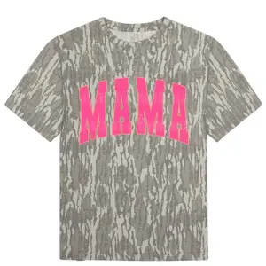 Pink Mama Mossy Oak Wash Out Turkey Track Tee Bottomland Camo Tee, Deer Hunting Shirt Design, Outdoors Hunting Sublimation, Halloween T Shirt 3D Camo, Cute ghost