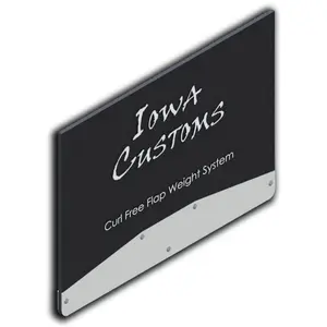 Iowa Customs – Tapered Design Stainless Steel Mud Flap Weights Pair