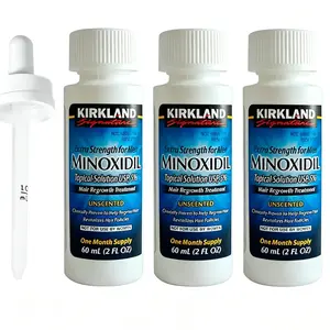 KIRKLAND Minoxidil 5% Topical Liquid Extra Strength Daily Hair Regrowth Treatment for Men Daily