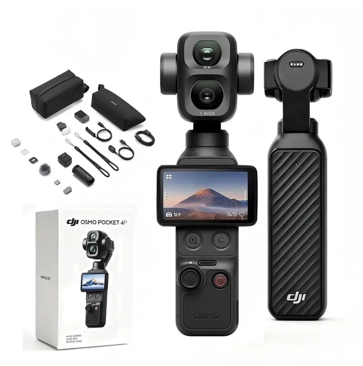Original DJI Osmo Pocket 4P Standard Combo 3-Axis Gimbal Action Camera New Sealed