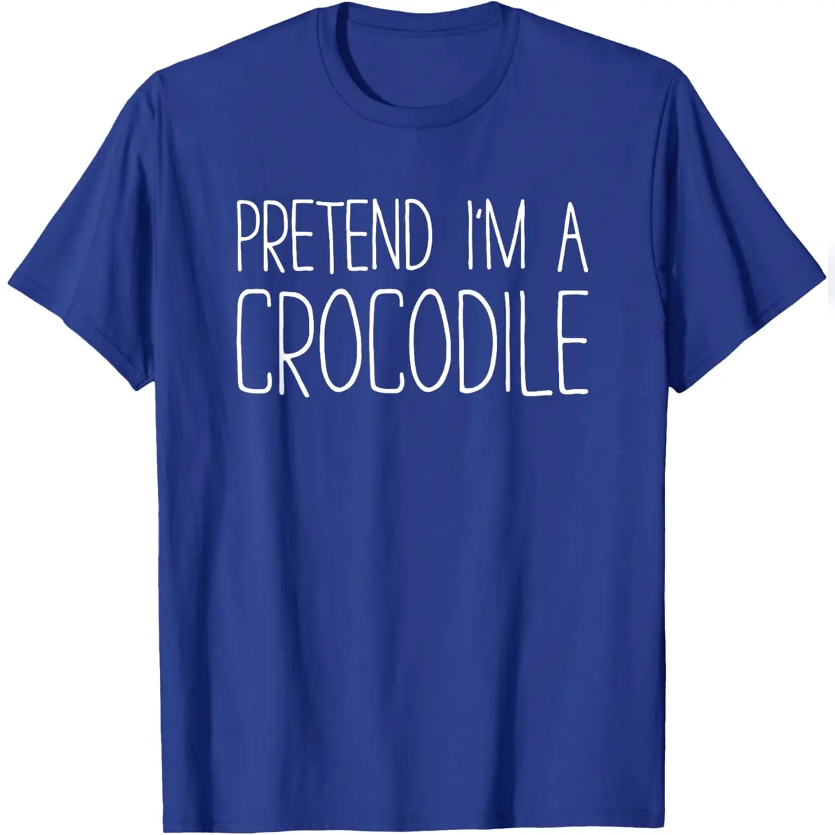 Pretend I'm A Crocodile Shirt Adult Men Women Costume T-Shirt Relaxed Cotton T-Shirt