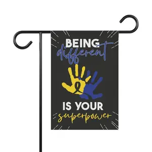 Garden Flag, Down syndrome Awareness Banner, House Banner, Outdoor Flag, Garden Decor, Yard Sign