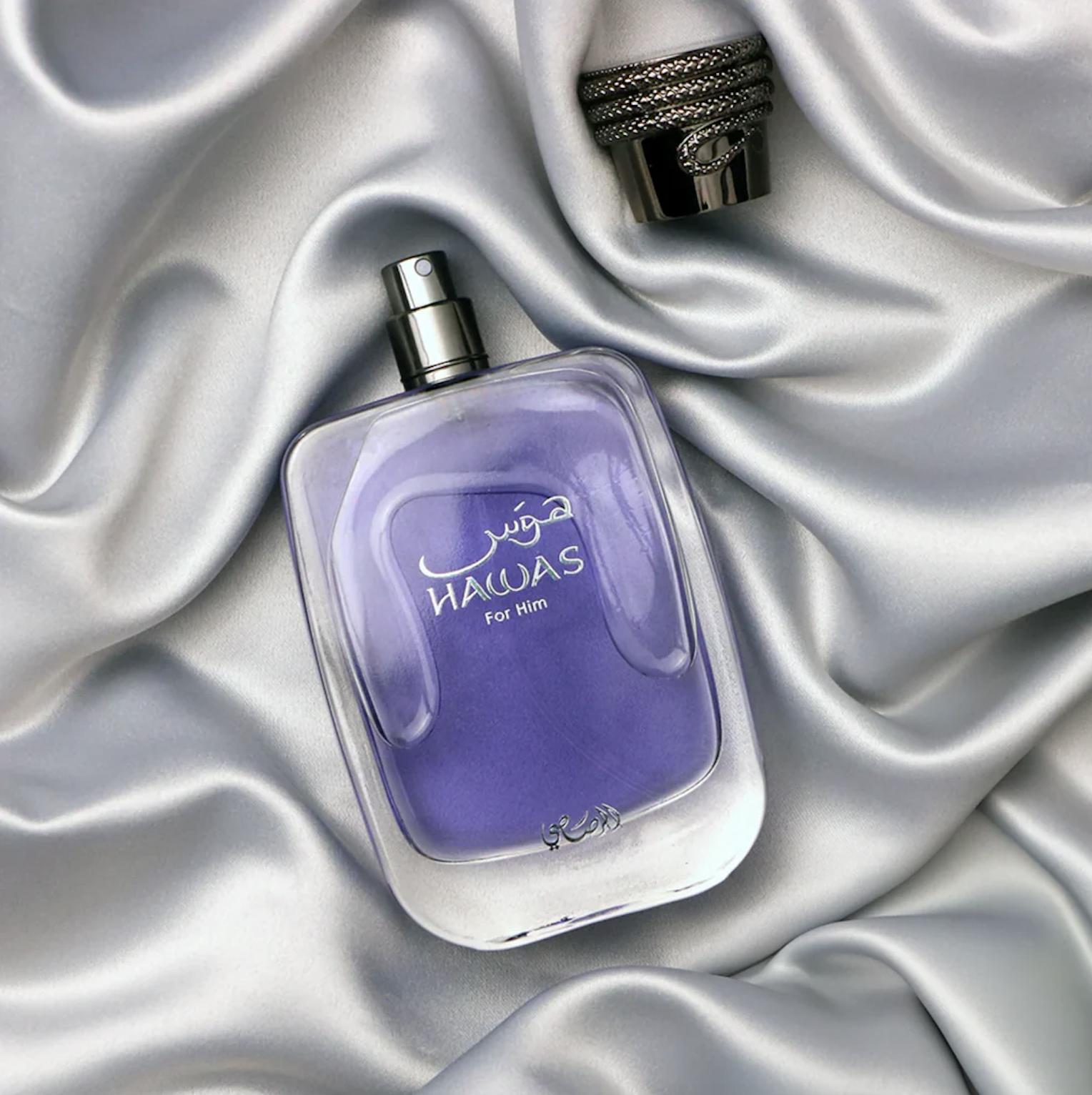 Rasasi Hawas Elixir, Hawas Fire & Hawas for Him – The Ultimate 3-Piece Fragrance Set for Men (3 x 3.4 Oz)