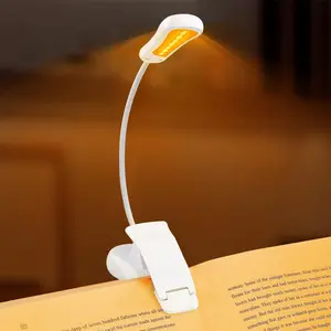 Rechargeable 7 - Led Eye - Care Book Light with Blue - Light Blocking, 3 Levels, 1600K for Eye - Friendly Use. Offers Up to 70 Hours of Reading