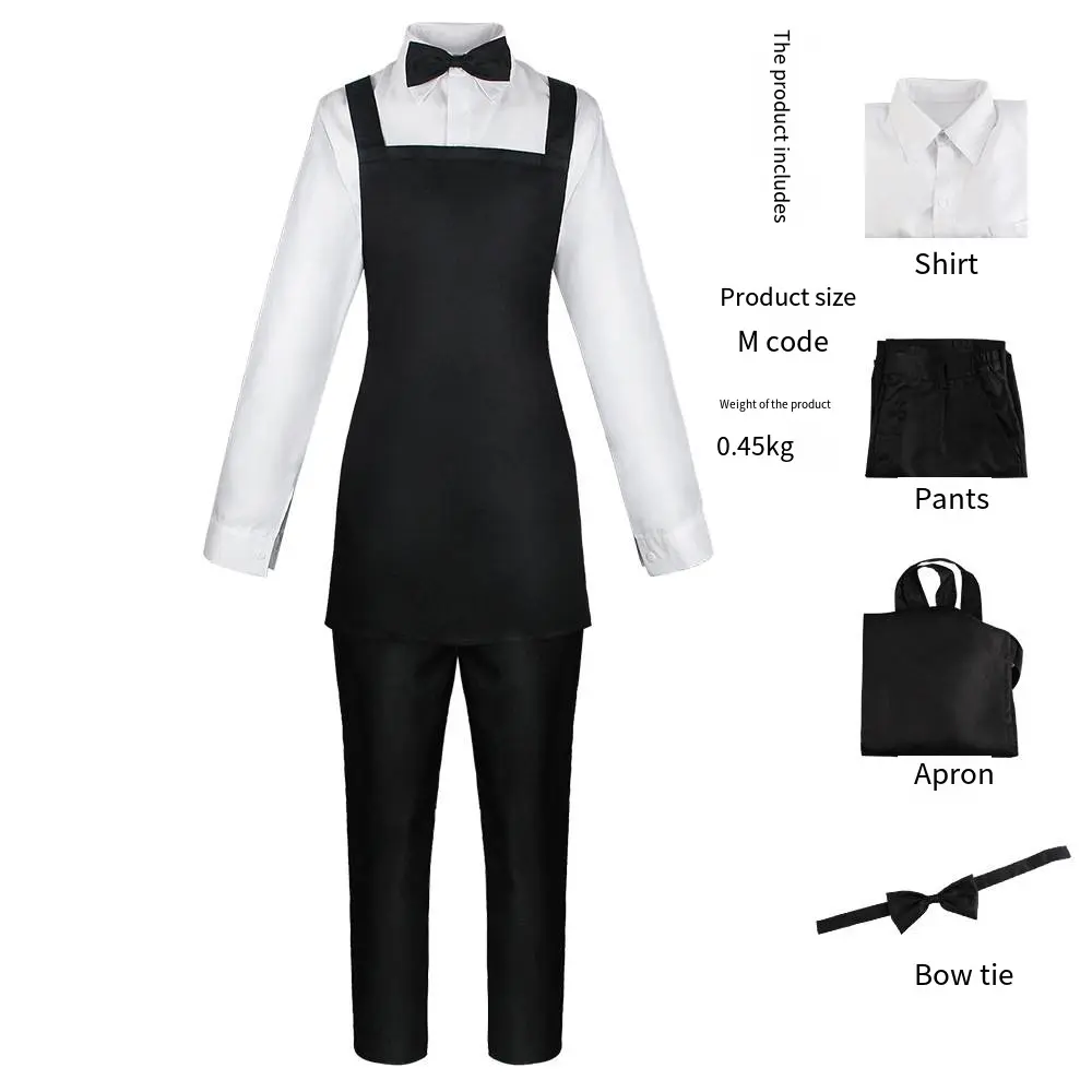 Full Anime Cosplay Collection Chainsaw Man Denji Makima Power Kishibe Spy x Family Loid Anya Japanese School Uniform Nurse Waiter Suit Complete Costume Sets With All Accessories For Halloween Cosplay Convention
