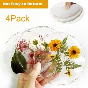 Silicone Coaster Molds 4Pieces Agate Geode Resin Molds, Glossy Silicone Resin Molds for Making Coaster, Cups Mats (5.1x5.1inch) - Home Improvement.