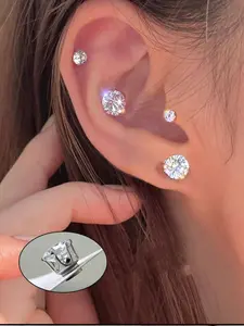 Three-Piece Fashion Magnetic Ear Cuff Earrings, No Piercing Required, Suitable for Women, Perfect for Any Occasion, Magnetic Stud Earrings