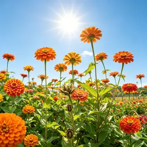 Zinnia Flower Seeds | Vibrant Colorful Blooms, Easy to Grow, Long-Lasting Flowers for Garden, Patio & Backyard