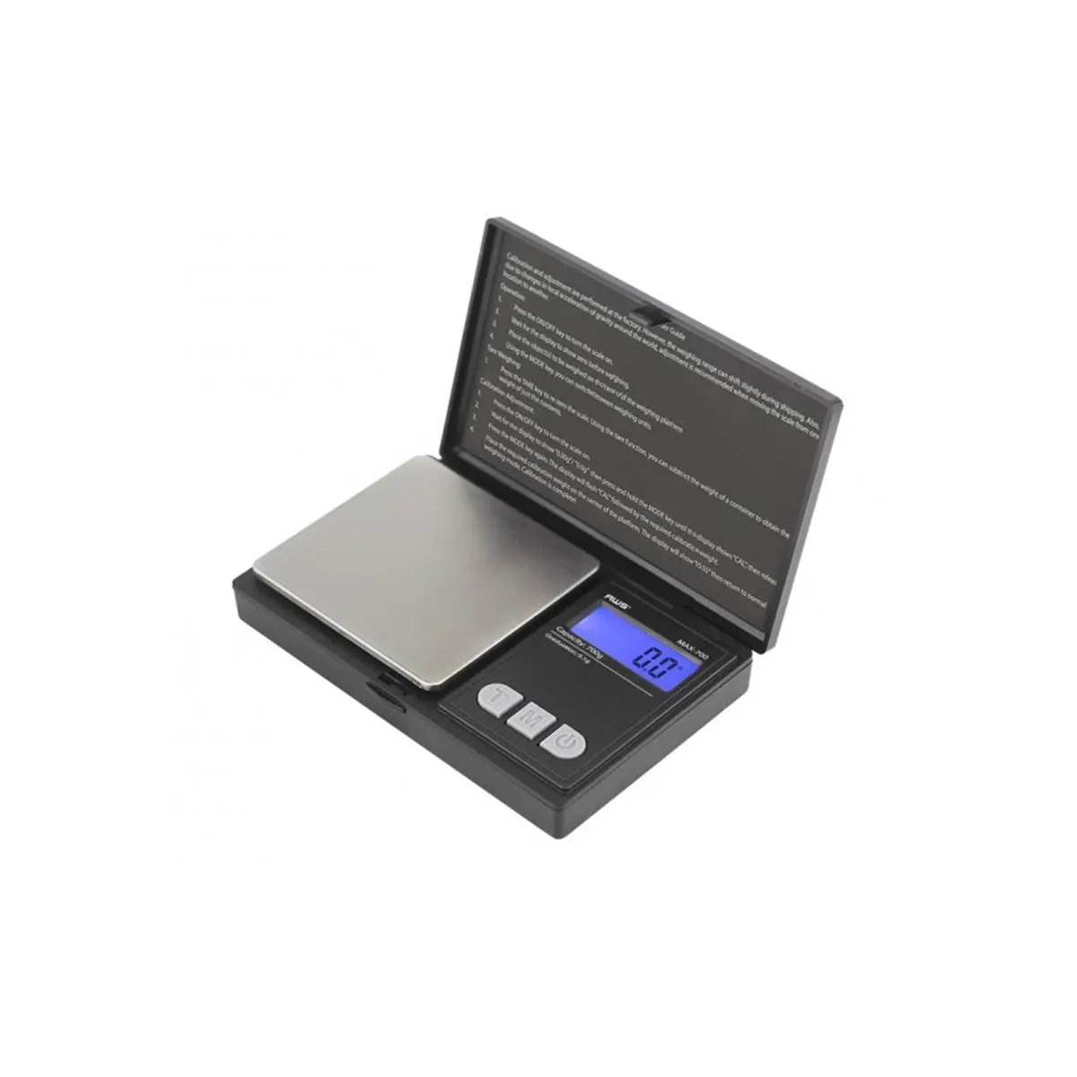 American Weigh Scales MAX-700-BLK 700 g x 0.1 g Digital Pocket Scale - Black