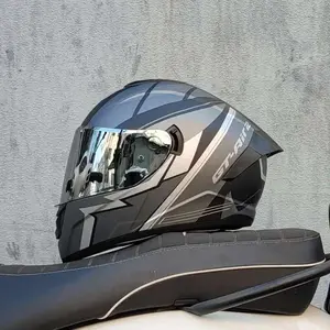 Professional racing dual lens safety helmet, off-road motorcycle full face protector, approved by DOT