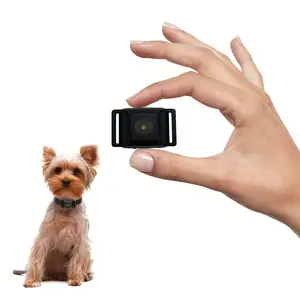 The smallest anti-barking collar for small dogs 5-15 pounds, only 1.6 * 1 inch, weighing 0.42 ounces, no electric shock, with vibration and sound modes, extremely small and rechargeable, 5 sensitivity levels