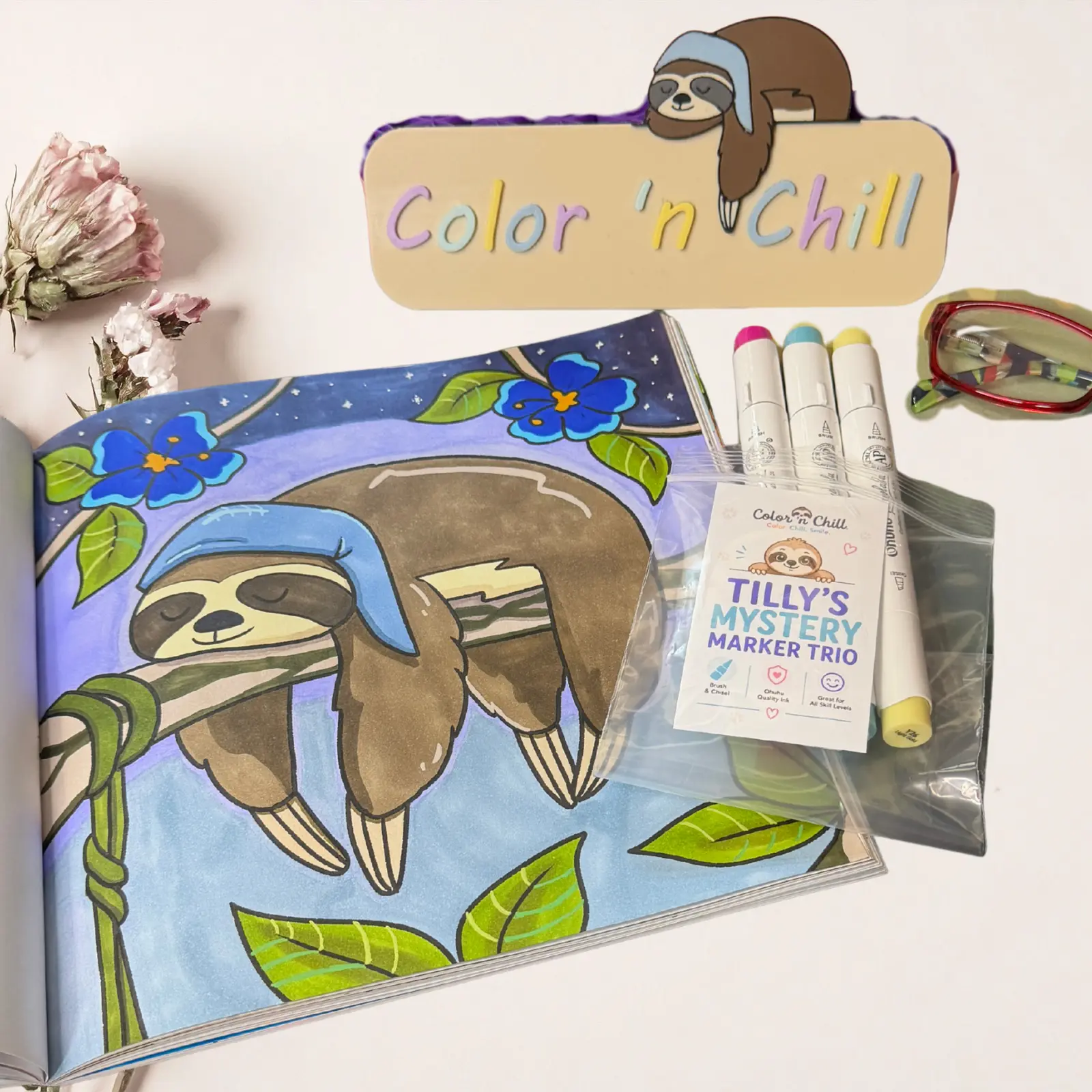 Tilly’s Mystery Marker Trio – 3 Ohuhu Alcohol Markers Brush & Chisel Tips