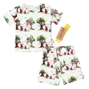 Bamboo Short Sleeve Two-Piece Set Playhouse