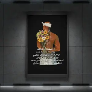 [UNFRAMED]Dear Mama Tupac , There's no way I can pay you back, But my plan is to show you That I understand You are appreciated, 2Pac Quote Wall Art Prints, Gift for Men and Women ,Nature theme decor,Trendy room decor - Optional Frame