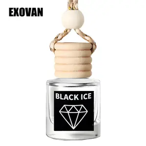 EXOVAN Hanging Car Air Freshener, 8ML Natural Juicy Fruit Fragrance Oil Diffuser, Long Lasting Perfume, 3 Scents, Ideal for Car & Home Gifts