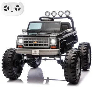 #DealsForYouDays 2026 Upgraded Chevrolet Cheyenne Licensed 24V Ride on Toys, MUKIDY 400W Electric Car for Kids, Power Truck Wheels with Remote, Bluetooth Music, USB, LED Lights