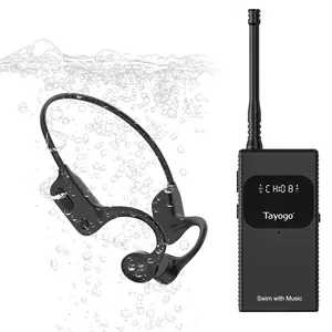 Tayogo Swimming Headphones, Underwater Headset, Swim Ear-Buds for Spotify, Audible, YouTube, NO Mp3 Download, Swim Music Combo