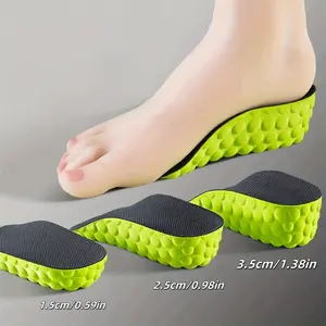 Invisible 3/4 Cushion Comfort Height Increase Insoles - Non-Tiring for Boots & Shoes