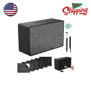 Wooden Money Saving Box, Cash Vault Savings Box for $10000 $5000 $3000 $1000 $800 $500 Black