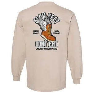 Ironworker Long Sleeve Sweatshirt, Union Ironworker Sweater, Welding Shirt, Proud Ironworker Sweater, Men Tee, Construction Shirt, Blue Collar Shirt