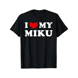 I Love My Miku, I Heart My Miku T-Shirt y2k  outfits  men time  tee  shirt  backwards Graphic Concert demon slayer  merch double print oversize lightweight acid valentine gift cadena  mr  stiven Y2K Streetwear Tee Retro graphic tee
