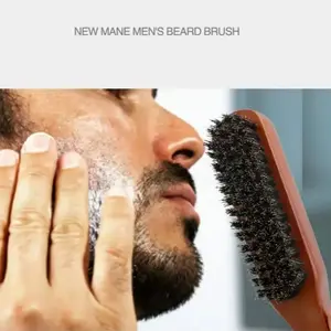 2-Piece Comb Set, PP Material Men's Beard Brush, Wooden Three-Row Hair Comb, Anti-Static Professional Styling Comb, Essential Grooming Tools