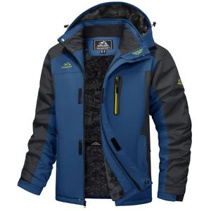 MAGCOMSEN Men's Winter Ski Jacket Waterproof Snow Coats Snowboard Fleece Lining Jacket Warm Parka with Hooded Outdoorfun FallFreshness