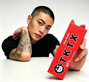 Limited Time Buy 1 Get 1 FREE | TKTX Red 40% Tattoo Numbing Cream Fast-acting lidocaine formula | Refreshing skincare | Painless tattoos & beauty treatment