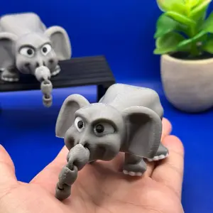 Cute Articulated Elephant/Gift For Her/Gift For Him/Stocking Stuffer
