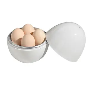 Creative Egg Shape Microwave Steamer - Four Grid Rapid Steaming Kitchen Cooking Tool, Quick Cookware for Efficient Meal Prep