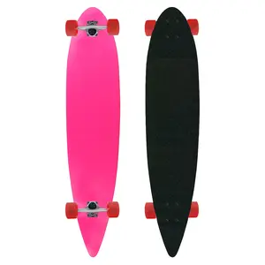 Moose Pintail 9" x 43" Longboard Neon Pink Complete