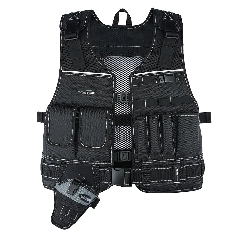 fathersdaygift MELOTOUGH Tool Vest for Men with Pouches and Belt