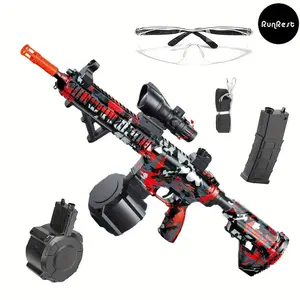 Blaster Gun, Elecc Ball Blaster, RunRest High Gun Performance Cool Toy Gun, Rechargeable Splatter Ball Toys For Outdoor Activities Shooting Game Party Favors.Christmas And New Year Gift