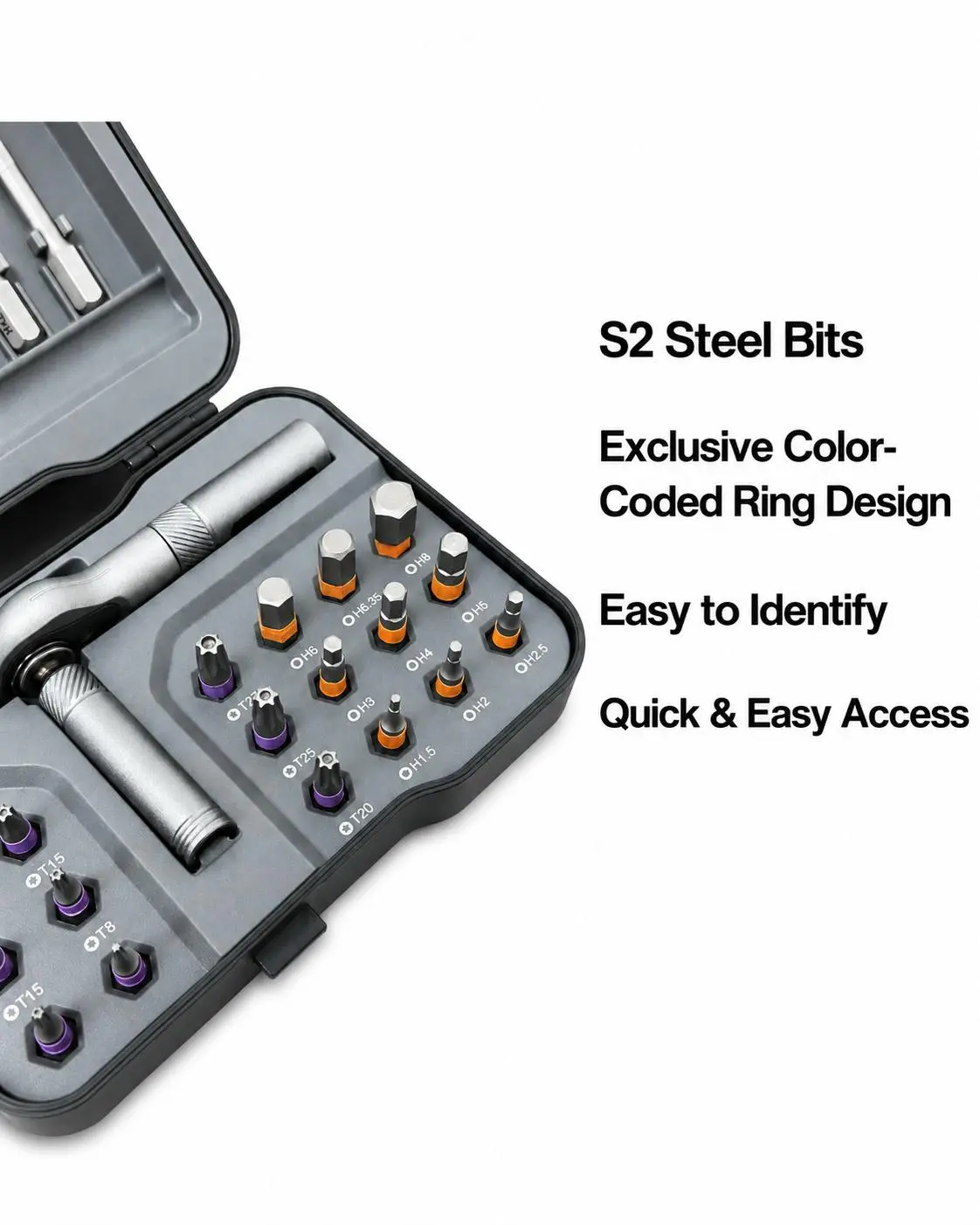 【FathersDayGift】JIGGS 32 in 1 DlY Screwdriver Set,1 Set SwitchableScrewdriver Shape Magnetic Screwdriver Set,Compact and Portable Ratchet Screw0driver SetHome Repair Tool Box fathersdaygift, Tools And Gadgets, Work Tools