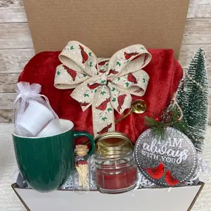 Christmas box, Friend gift, holiday gift, secret santa gift, Christmas decor, Thinking of you gift, Gift box, Holiday box, Christmas gift,