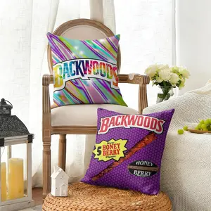 Classic Brand B-Backwoods Cushion Cover Natural Linen Cushion Cover, Double-Sided Digital Print Pillow Case with Hidden Zipper, Soft Breathable Machine Washable Throw Pillow, Home Decor for Living Room Bedroom Sofa Couch Gift