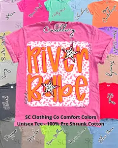 River Babe Polka Dot Comfort Colors Tee