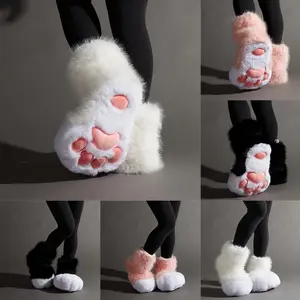 [Claw ] Comfortable Claw  - Super Soft Plush Anti-slip One-foot Pedal - Funny Claw Design - Warm And Breathable Indoor Shoes  Perfect For Role-playing