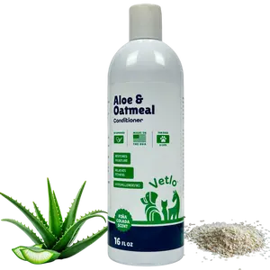VETLO Dog Conditioner for Allergies and Itching & Daily Use - Detangling, Deshedding & Moisturizing Formula | Dog Coat Conditioner for Sensitive Skin | Grooming | Hypoallergenic | Itch Relief with Aloe