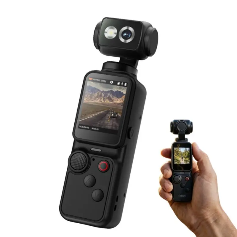 2026 POV Mini Action Camera with 32GB Card- Hybrid AF, Li-ion Battery, Portable Magnetic Mount, Hands-Free Video Recording for Vlog, Motorcycle, Vlogging Equipment