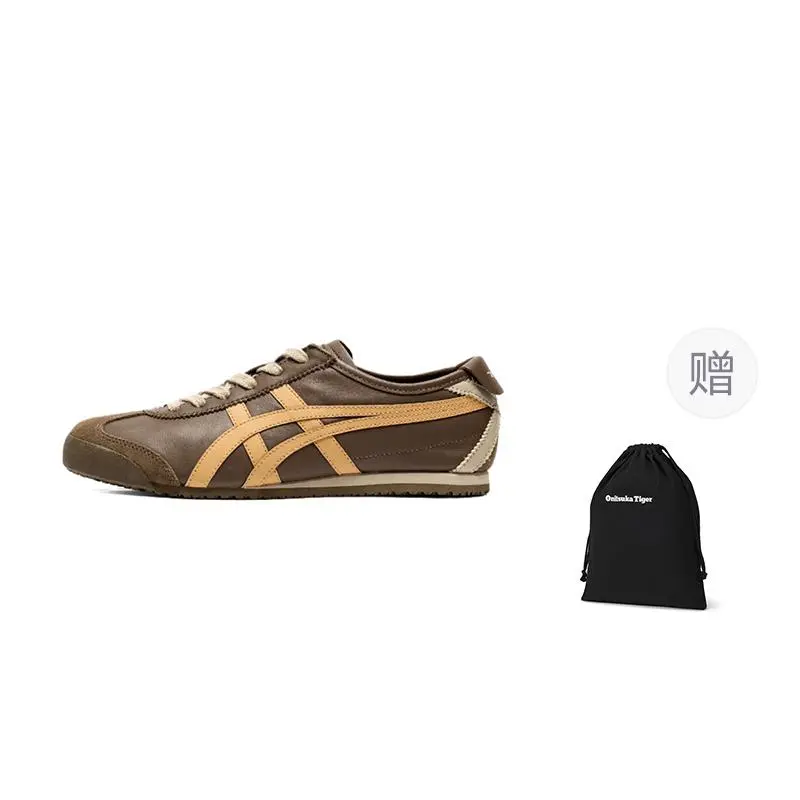 Onitsuka Tiger Mexico 66 Breathable Low Top Casual Shoes Unisex Brown Retro 1183C102-203