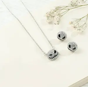 Skellington Full Rhinestone Luxury Jewelry Set