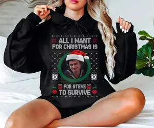 Steve Harrington Christmas Shirt, All I Want for Christmas is Steve Harrinton Sweatshirt, Stranger Tv Series 2025 T-shirt